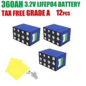 3.2V 360Ah LiFePO4 Battery Lithium Iron Phosphate 10000Cycle for 12v 24v Travel Solar Campers Golf Cart Yacht  Grade A Tax Fre - AliExpress 44 - Color : 3.2V 360Ah 12pcs - Ships From : Russian Federation