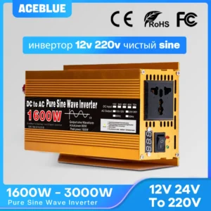 Inverter 12v 220v Pure Sine Wave 1600W-3000W Transformer Convert Multi-function Socket Converter Car inverter - AliExpress 34 - Color Name : 24V 50HZ 1600W
