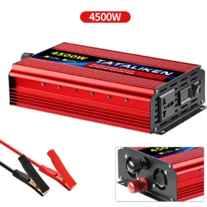 Pure Sine Wave Inverter DC 12V/24V To AC 110V/220V 1600W 2500W 3500W 4500W 5000W 6000W Portable Power Converter Universal Socket - AliExpress 13 - Color : 4500W 24V - Socket Type : Universal - Output Voltage : 220V 230V 60Hz - Ships From : China Mainland