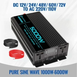 Pure Sine Wave Inverter DC 12v/24v/48v/60v/72v To AC 110v/220v 6000W 5000W 4000W 3000W 1600W Converter Car Solar Power Inverter - AliExpress 13 - Input Voltage : 12V - Output Voltage : 110V 60Hz