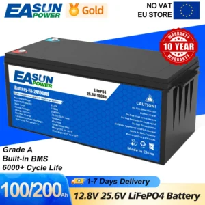EASUN POWER LiFePO4 Battery 50AH 100AH 200AH 12V 24V BMS Rechargeable Lithium Bateria Pack for Camping Car Solar No Tax - AliExpress 44 - Color : 12V 200AH - Ships From : PL