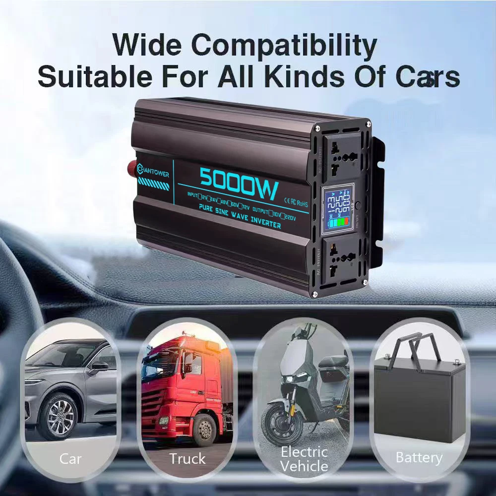 Pure Sine Wave Inverter DC 12v/24v/48v/60v/72v To AC 110v/220v 6000W 5000W 4000W 3000W 1600W Converter Car Solar Power Inverter - AliExpress 13 - Input Voltage : 60V - Output Voltage : 220V 60Hz - Image 6