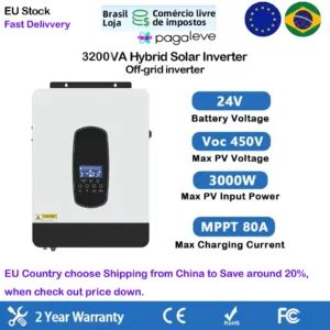 10.2KW 6.2KW 6200W 3600W Solar Hybrid Inverter with MPPT Solar Charger Controller DC 48v 24V to AC 220v 230v can no Battery work - AliExpress 13 - Color : SP-3200VA-24VDC - Output Voltage : 110-120V - Ships From : spain - Input Voltage : With WIFI