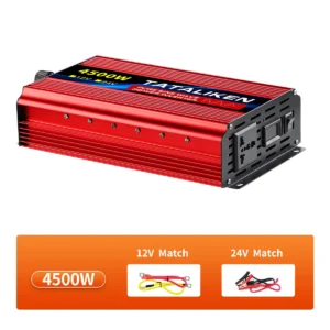 Inverter Pure Sine Wave 12V/24V To 220V/110V 50/60HZ Transforme Power Converter dc to ac Solar Inverters With LED Display - AliExpress 13 - Color : 4500W - Color : 7000W - Input Voltage : 12V50HZ - Output Voltage : 110V - Ships From : China Mainland