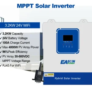 EASUN POWER Solar Hybrid Inverter 50Hz/60Hz 4KW 3.2KW 24V Hybrid Inverter 2KW 12V 230VAC Pure Sine Wave MPPT inversor 6.2KW 48V - AliExpress 13 - Color : SMG II 3.2KW wifi - Ships From : Poland
