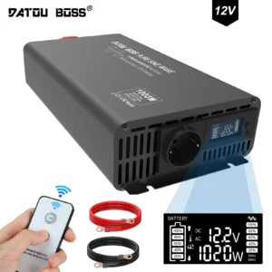 DATOU BOSS Remote Control Pure Inverter 1000W 1500W from 220v to 12v Peak Power 2000W 3000W 50/60Hz LCD Display Fast Delivery - AliExpress 34 - Color Name : 12V to 220V 1000W - Ships From : China Mainland
