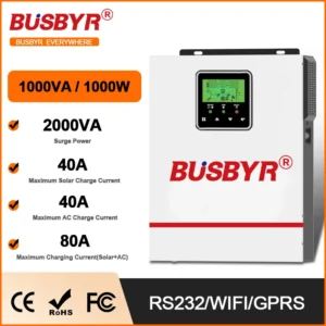 BUSBYR 6Kw 4Kw Mppt Inverter 5kw 48V 24V Solar Hybrid Inverter 3Kw 2Kw 1Kw 220V Full Sine Solar Power Inverter Max 120A - AliExpress 13 - Color : 1KW   12V - Output Voltage : 220-240VAC - Input Voltage : Not wifi moudle