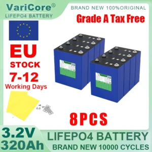 3.2V 340Ah LiFePO4 Rechargeable Battery Lithium Iron Phosphate for 12v 24v 36v 48v Travel Solar Campers Golf Cart Yacht Tax Free - AliExpress 44 - Color : 8pcs 3.2V 320Ah