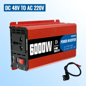 SOECOPO 6000W Power Inverter: 12V to 220V Converter, Car Power Adapter (12V/24V/48V Input) for Camping & Auto Accessories - AliExpress 34 - Color Name : 48V TO 220V 50Hz