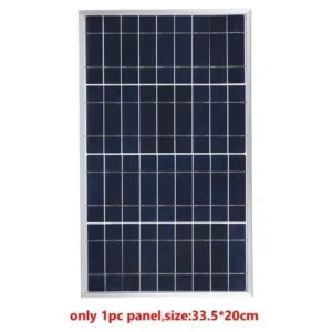 Outdoor Solar Panel 600W 12V Polycrystalline USB Power Portable Rechargeable Solar Cell Solar Generator for Home Lighting Camp - AliExpress  - Color : only 1pc solar panel