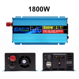 EASUN POWER Pure Sine Wave Inverter 12V 220V Power 1500w 1800w 2500w Car Inverter Buck Converter With LED Display - AliExpress 13 - Color : DX-1800W - Input Voltage : 12V 220V