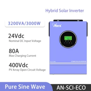 Anern 6.2KW 4.2KW 3KW 1.6KW Hybrid Inverter Off Grid Dual AC Output MPPT 120A on Grid Solar Inverter 48V 24V 12V 230V PV 500Vdc - AliExpress 13 - Color : 3000W 24V NO WIFI - Output Voltage : 220-240V - Ships From : Poland