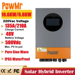 POWMR 6.6kW 10.6KW 48V Solar Hybrid Inverter IP66 Outdoor Waterproof Inverter MPPT 135A Solar Controller Pure Sine Wave Inverter - AliExpress 44 - Color : 6.6KW IP66 - Ships From : GERMANY