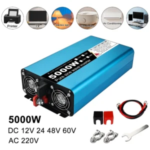 Pure Sine Wave Inverter 6000W 5000W 4000W DC 12V To AC 220V 60Hz Two socke Power solar Car Inverter With LCD Display Converter - AliExpress 13 - Color : 5000W - Input Voltage : 12V - Output Voltage : 220V