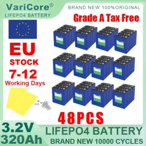 3.2V 340Ah LiFePO4 Rechargeable Battery Lithium Iron Phosphate for 12v 24v 36v 48v Travel Solar Campers Golf Cart Yacht Tax Free - AliExpress 44 - Color : 48pcs 3.2V 320Ah
