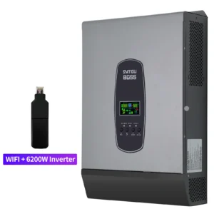 DATOUBOSS 6200W Pure Sine Wave Hybrid Inverter 48V DC to 230V AC, battery-free 120A MPPT for lead-acid and lifepo4 batteres - AliExpress 13 - Color : 6200W 48V WIFI - Output Voltage : 220-240V - Ships From : GERMANY - Input Voltage : 48V