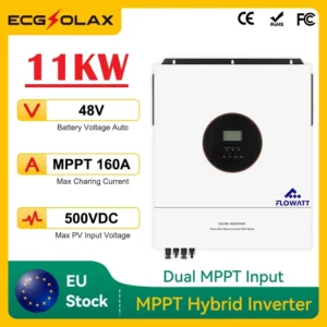 ECGSOLAX 11KW Solar Hybrid Inverter W Hybrid Solar Inverter BMS 230Vac 48V With Dual imput MPPT 160A Charging Controller - AliExpress 13 - Output Voltage : 220-240V - Ships From : france - Input Voltage : 48V
