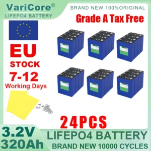 3.2V 340Ah LiFePO4 Rechargeable Battery Lithium Iron Phosphate for 12v 24v 36v 48v Travel Solar Campers Golf Cart Yacht Tax Free - AliExpress 44 - Color : 24pcs 3.2V 320Ah