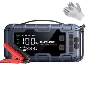 BUTURE 6000A Car Jump Starter PD45W Power Bank Portable 160PSI Air Pump Battery Emergency Boosters Starting Device Car Starter - AliExpress 34 - Color : 6000A - Ships From : Poland