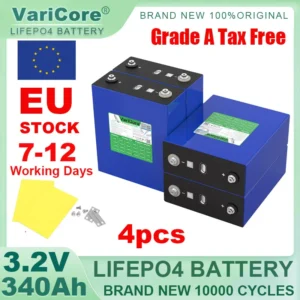 3.2V 340Ah LiFePO4 Rechargeable Battery Lithium Iron Phosphate for 12v 24v 36v 48v Travel Solar Campers Golf Cart Yacht Tax Free - AliExpress 44 - Color : 4pcs 3.2V 340Ah