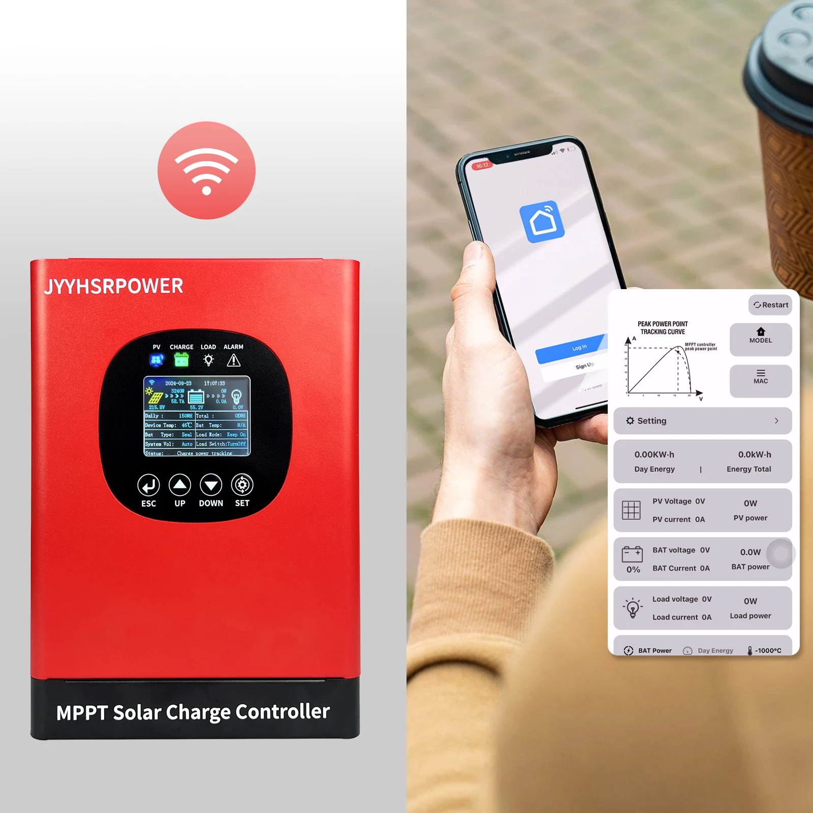 5760W 60A 50A 40A 80A Built-In WIFI MPPT Solar Charge Controller Max 230VDC For 12V 24V 48V 60V 72V 96V Auto System - AliExpress 13 - Current : MPPT40A 230VDC - Rated Voltage : AUTO12V-96V - Controller Type : Built-In WIFI - Ships From : brazil - Image 6