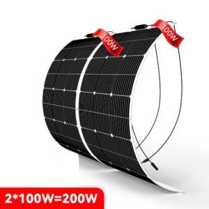 PowMr Portable Power Station 1KWH LiFePO4 Battery with 250W PV Input 12V/24V/36V 314Ah Solar Generator for Outdoor Garden Party - AliExpress 44 - Color : 100W x 2 - Ships From : france - Nominal Voltage : 220V