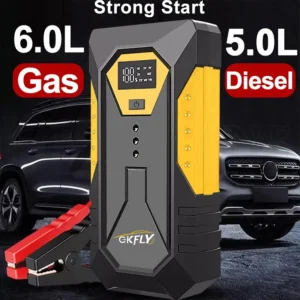 GKFLY 2000A/3000A/4000A Car Jump Starter Power Bank Petrol Diesel Car Battery Charger Starting For Auto Battery Booster - AliExpress 34 - Color : 3000A M43 Yellow - Ships From : spain