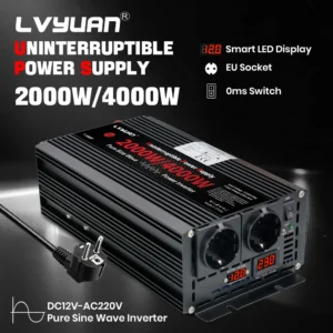4KW UPS Inverter Charger Pure Sine Wave Solar Inverter DC12/24V To AC 220V/230V110V/120V,For RV,Truck, Solar, Outdoor - AliExpress  - Color Name : 24V US 120V 60HZ - Ships From : spain