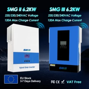 2KW 3.2KW 4KW 6.2KW Hybrid Solar Inverter 120A Mppt Charge 24V 48V 220V Pure Sine Wave Off Grid Wifi Inverter 500V - AliExpress 13 - Color : 6.2KP-WIFI - Ships From : spain