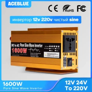 Inverter 12v 220v Pure Sine Wave 1600W-3000W Transformer Convert Multi-function Socket Converter Car inverter - AliExpress 34 - Color Name : 12V 50HZ 1600W