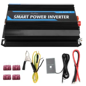 Auto Power Inverter DC 12V to AC 220V Pure Sine Power Voltage Inverter Transformer Rated 2000W Peak 6000W Power Car Inverter - Color Name : black