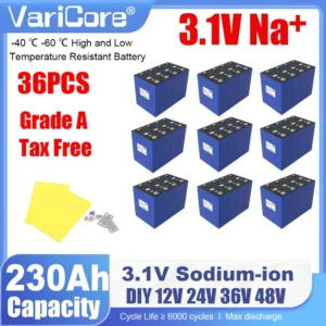 EU Stock 3.1V 230Ah Sodium-Ion Battery 2.9V Resistant low,high Temperature DIY 12v 24V Motorcycle Electric Car Travel Golf Cart - AliExpress 44 - Color : 3.1V 230Ah 36pcs - Ships From : GERMANY