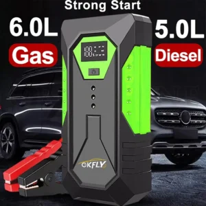 GKFLY 2000A/3000A/4000A Car Jump Starter Power Bank Petrol Diesel Car Battery Charger Starting For Auto Battery Booster - AliExpress 34 - Color : 3000A M43 Green - Ships From : Poland