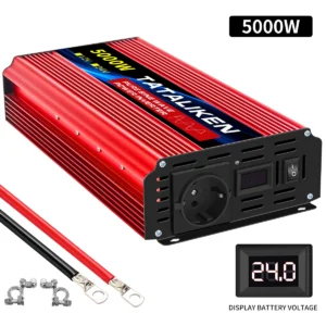 6000W/8000W/10000W EU socket 24V to AC 220V 50HZ pure sine wave inverter car power supply voltage portable converter with LED - AliExpress 34 - Color Name : 24V5000W220V50HZEU - Ships From : spain